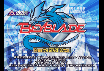Beyblade: Let it Rip! Title Screen